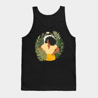 Curvy Black Woman Boho Tank Top